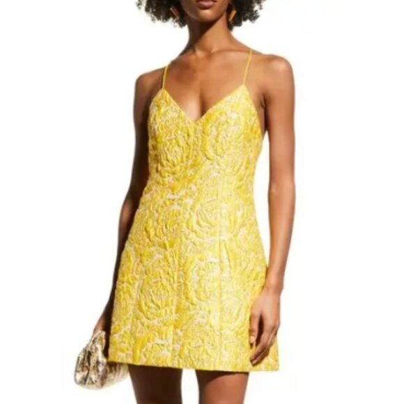 NWOT Alice + Olivia Tayla Structured Cloqué-Jacquard Lantern Mini Dress $450 - Picture 13 of 14